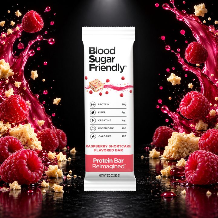 Raspberry Shortcake bar in a raspberry splash